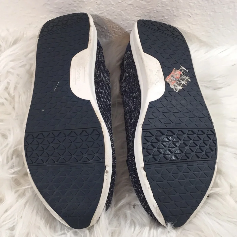 TOMS DEL REY TRAINERS SNEAKERS NAVY TWO TONE - Picture 9 of 9